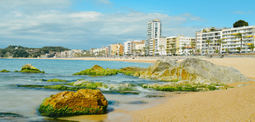 Lloret beach in Lloret de Mar