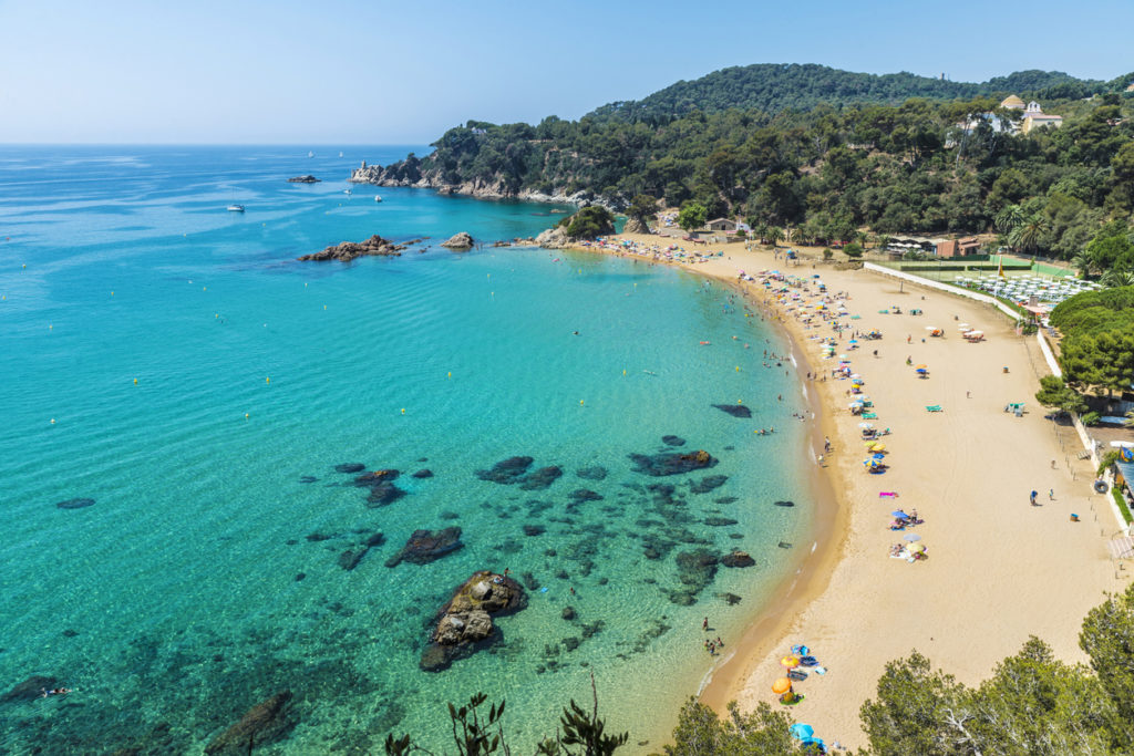 Santa Cristina beach in Lloret de Mar