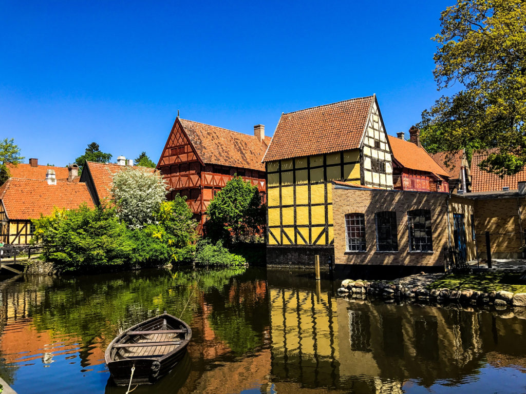 Beautiful houses in Aarhus, Denmark