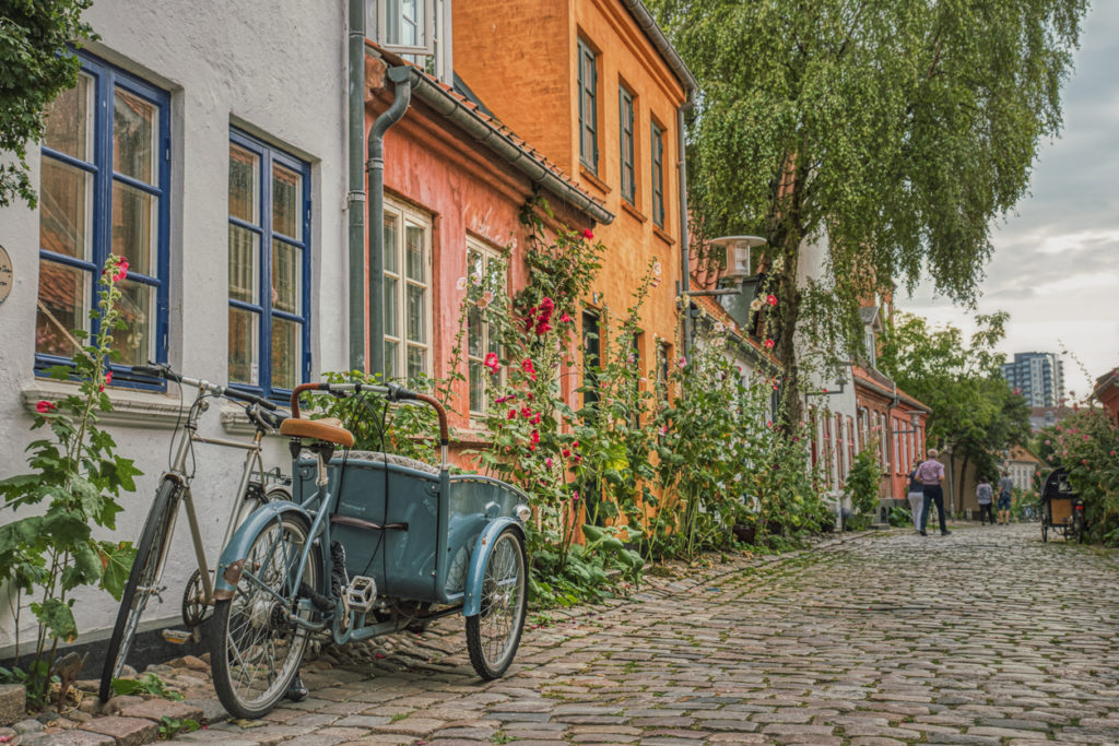 Cobbled street. Aarhus