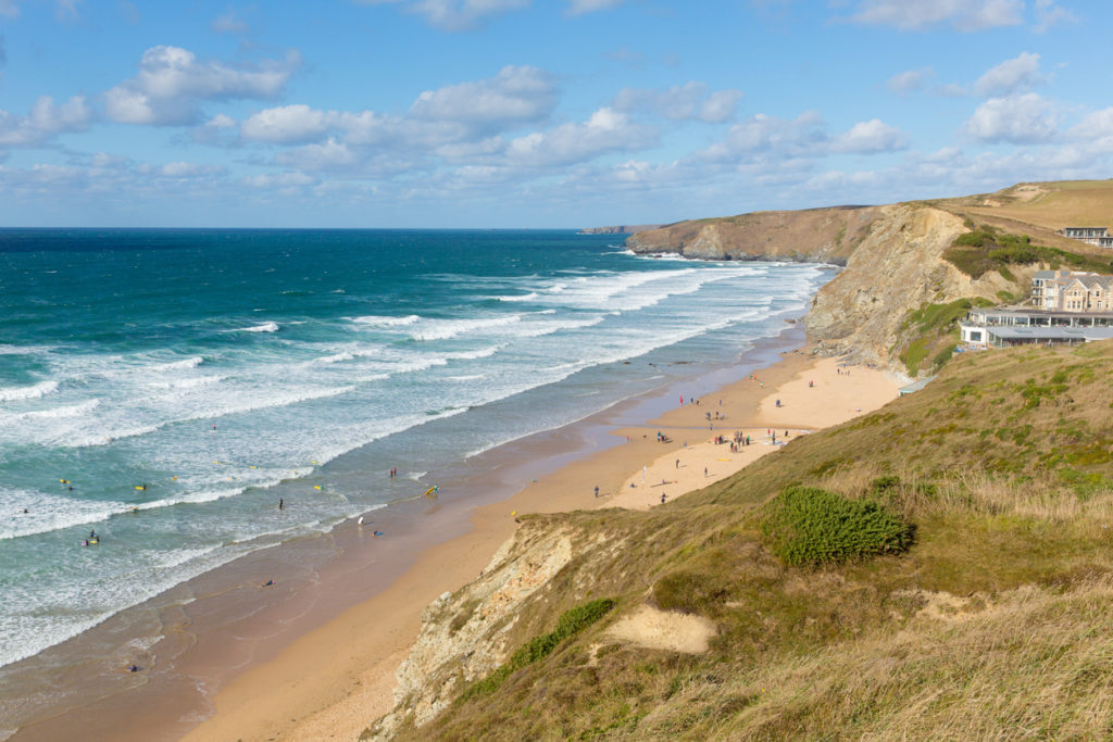 Watergate Bay in Cornwall