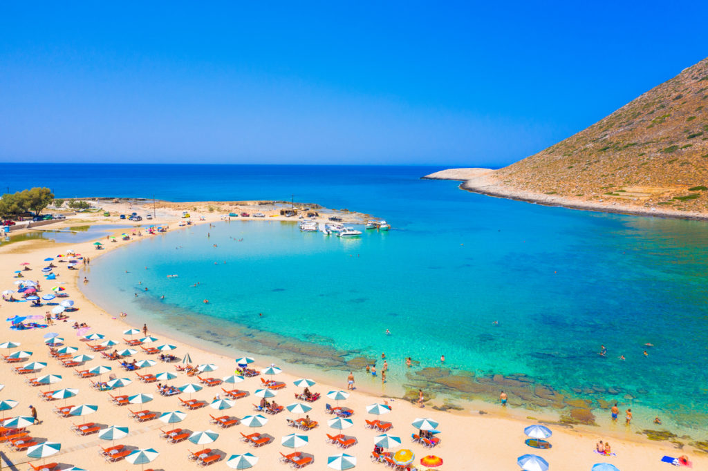 Amazing sandy beach of Stavros