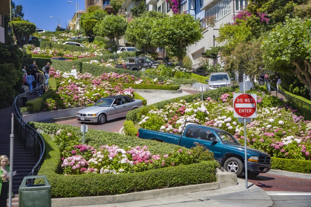 Lombard street in San Francisco