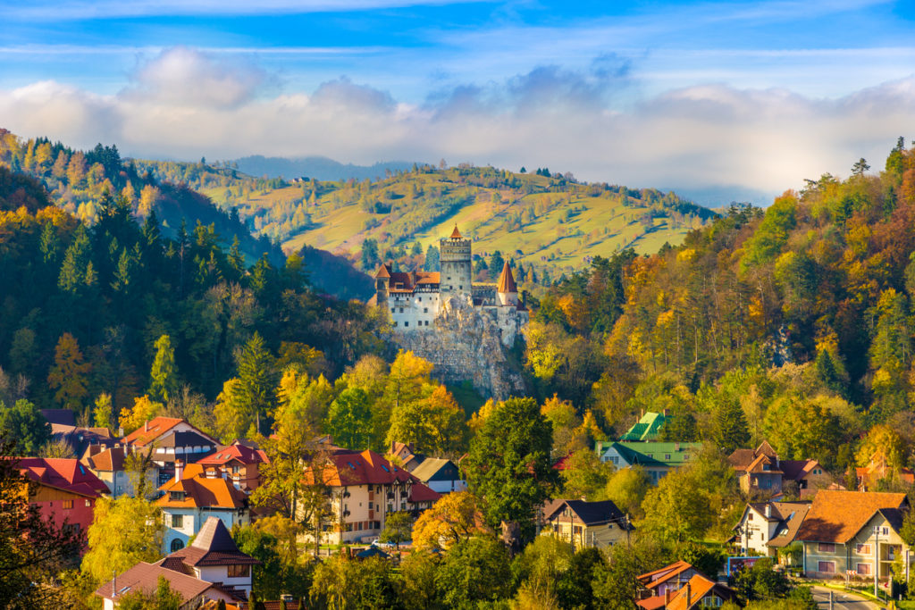 Draculas home in the medieval Castle Bran