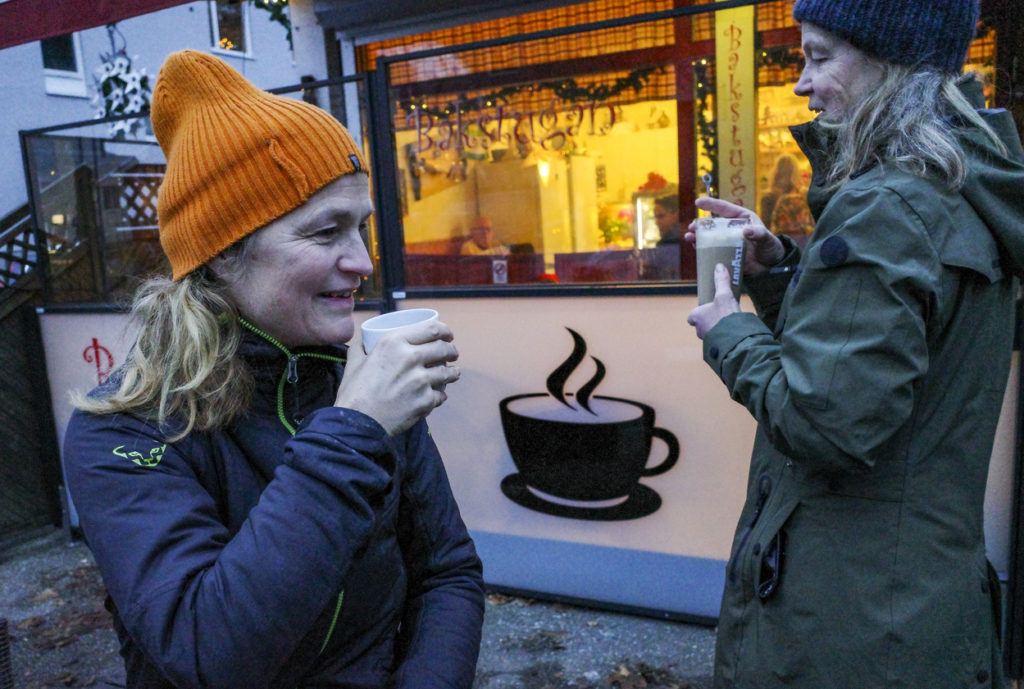 Drinking morning coffee in the Vastertorp suburb