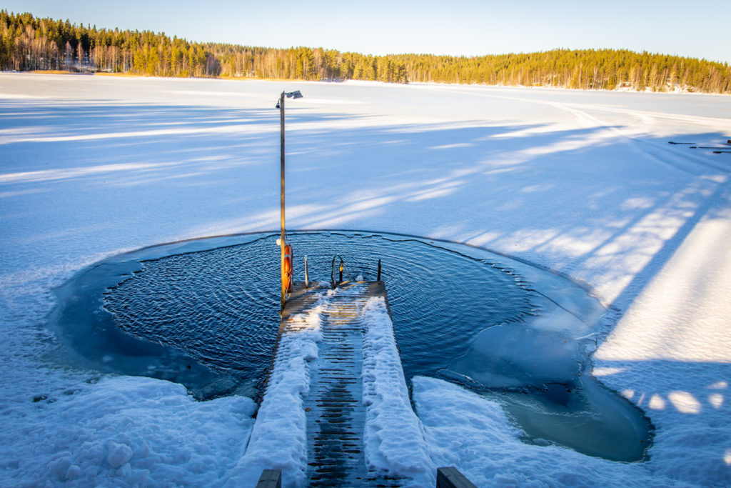 Frozen Swimming Experience in Lapland