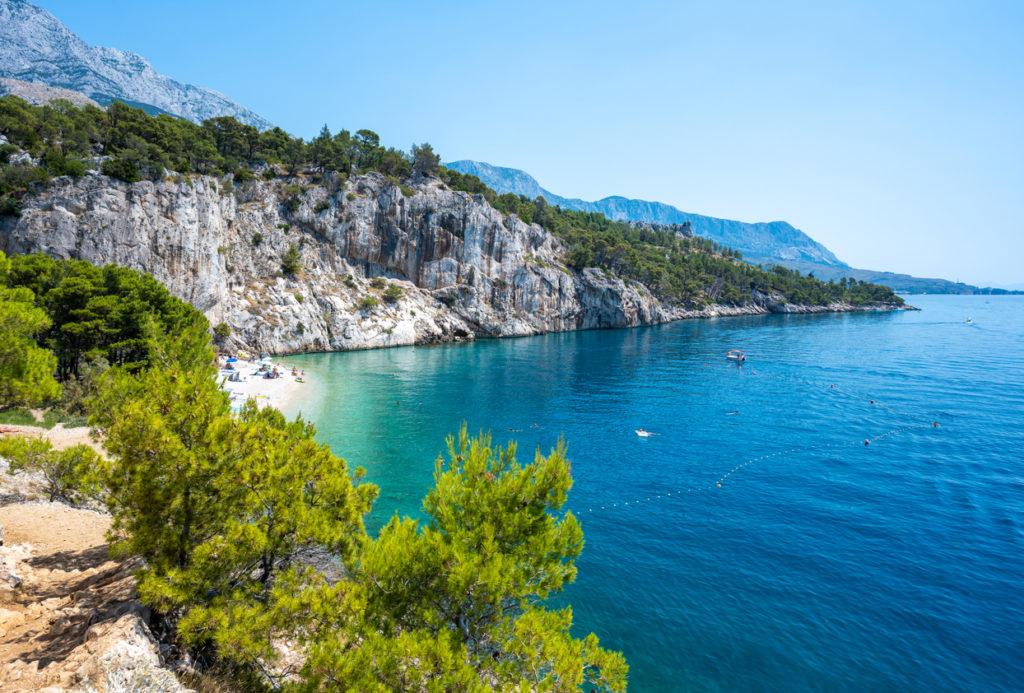 Nugal beach in Makarska