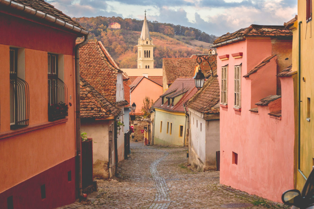 Old street of Sighișoara