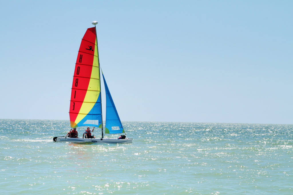 Sailing just off Marco Island