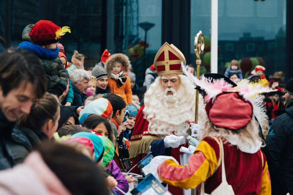 Sinterklaas arriving in Amsterdam