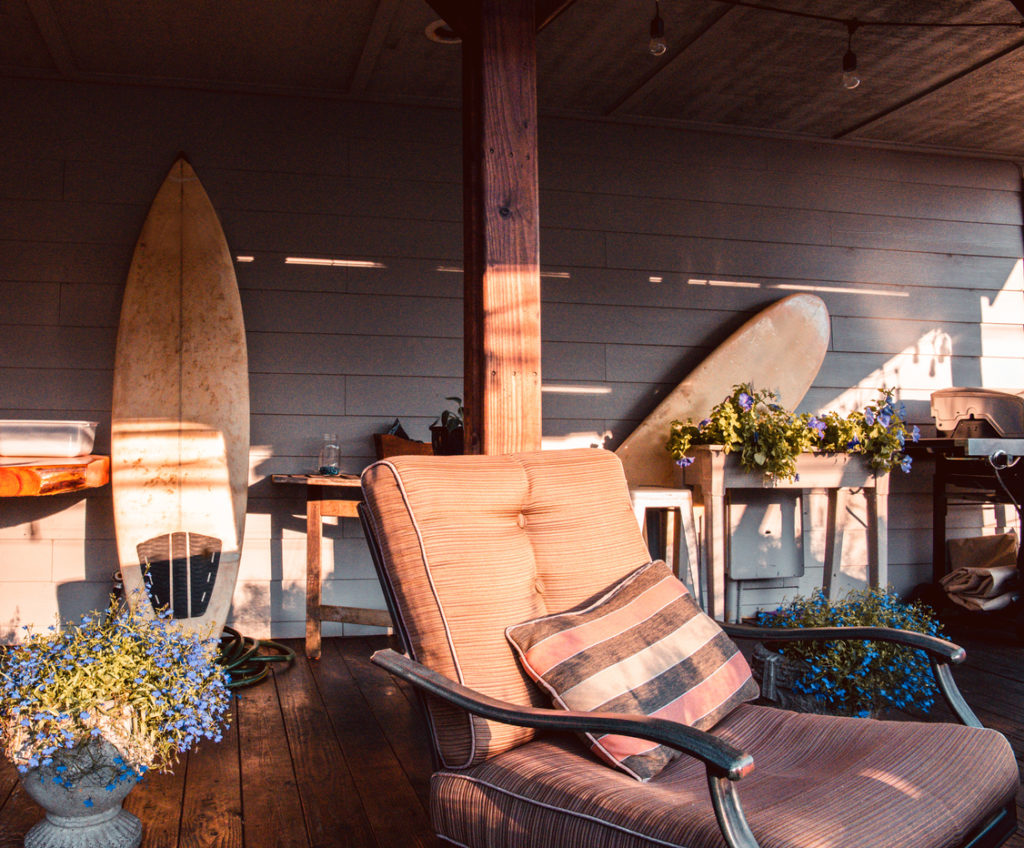 Beautiful and cozy summer porch in Oregon