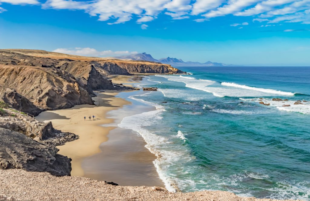 Dream bay on the west coast of Fuerteventura