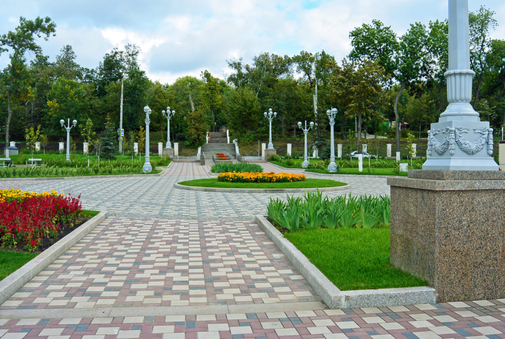 Embankment on the Volga river