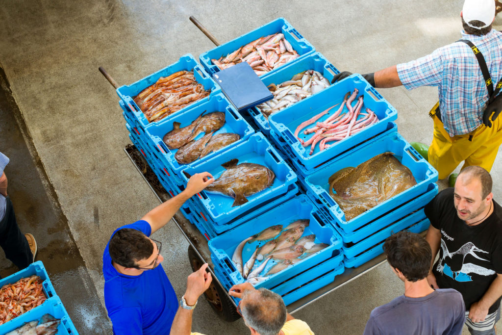 Fish market in Blanes