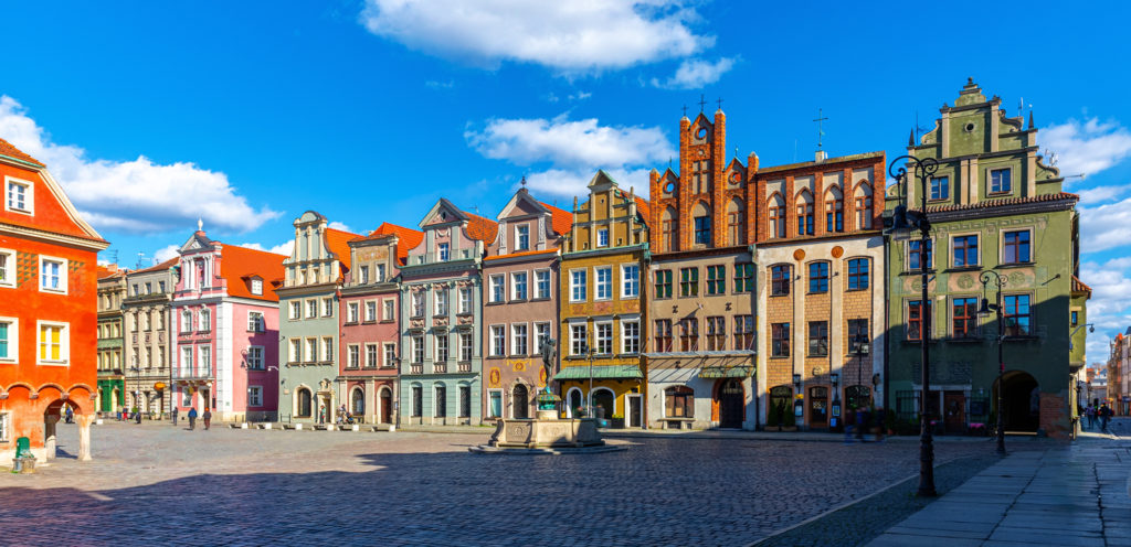 Historical streets in Poznan