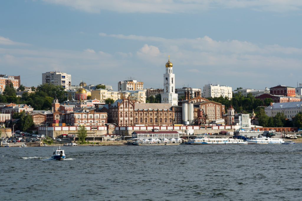 Samara with the Volga river