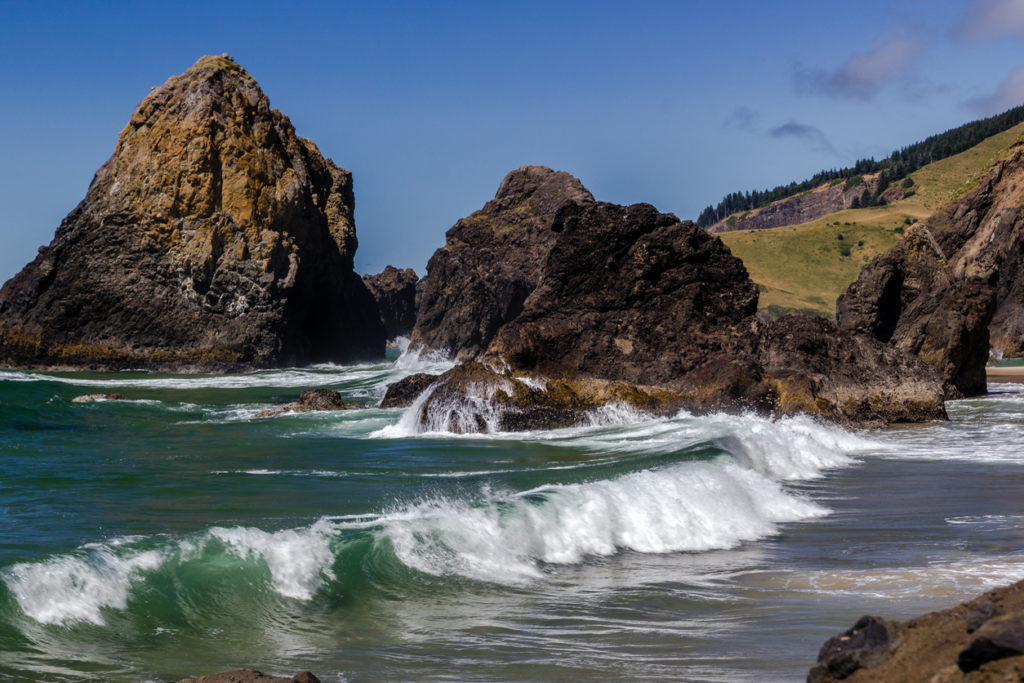 Surfing at Lincoln City