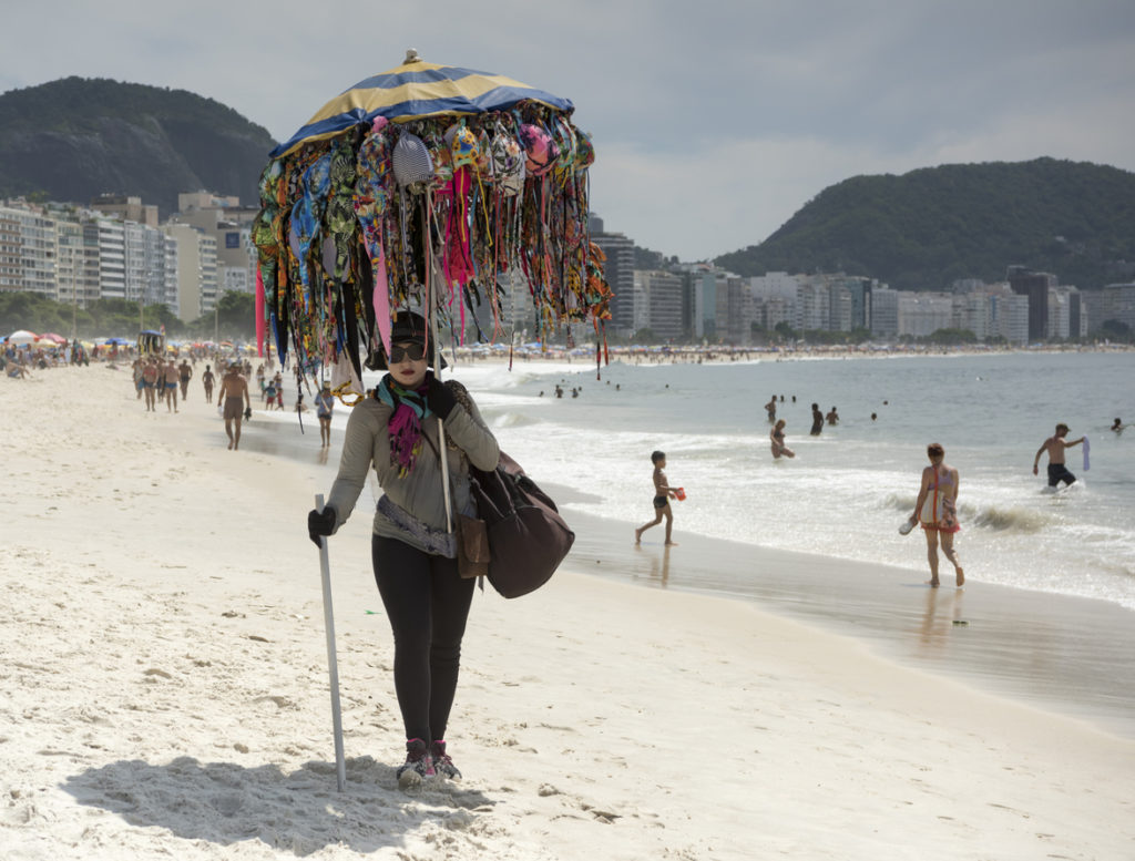 Beach seller on Copacabana