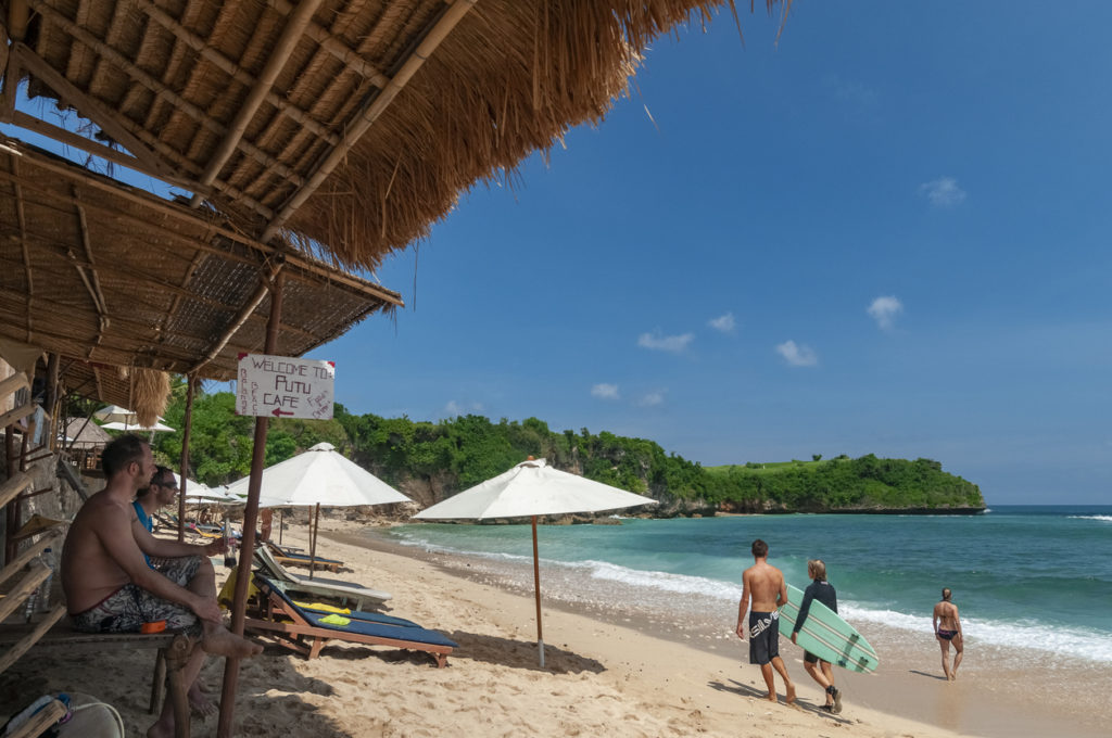 Surf shack on Balangan Beach Bali