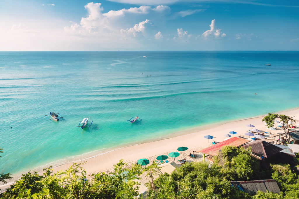 Tropical blue ocean of Bali