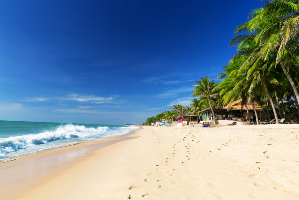 White Sandy Beach in Vietnam