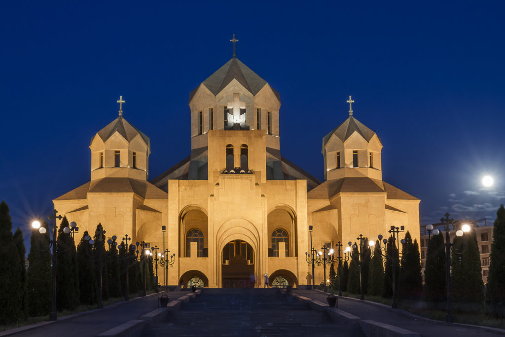 Cathedral of Saint Gregory the Illuminator in Yerevan, Armenia.