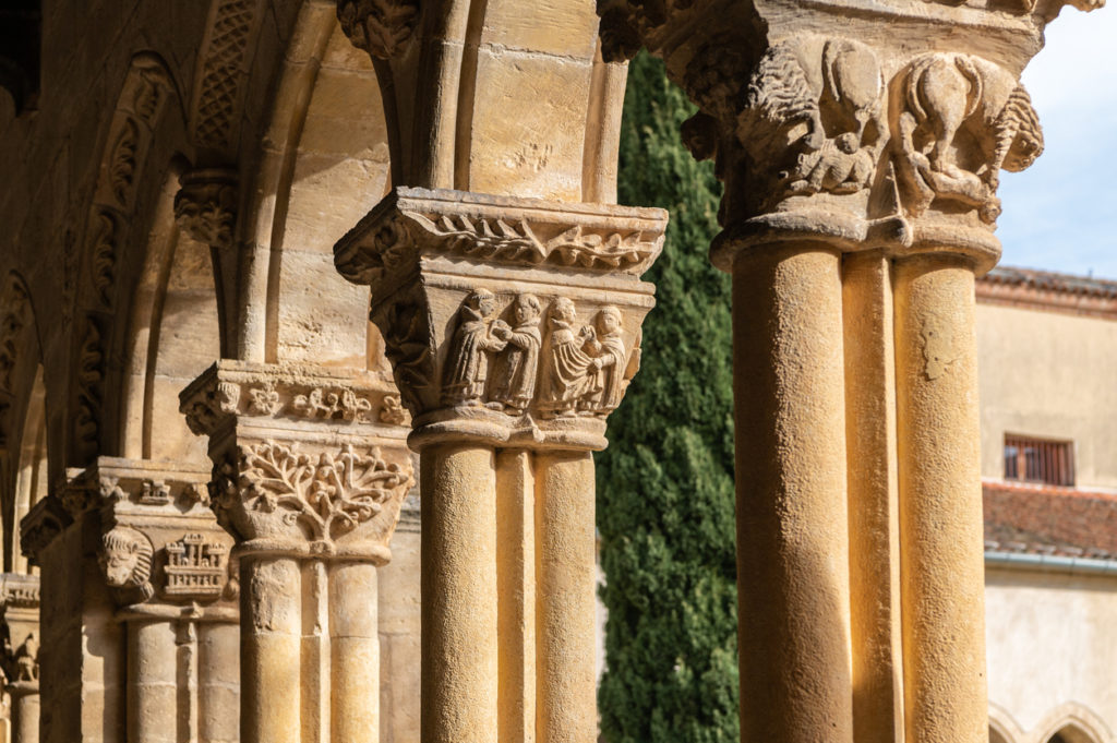 Cloister of the Monastery of Our lady Soterraña in Santa Maria la Real de Nieva, Segovia.