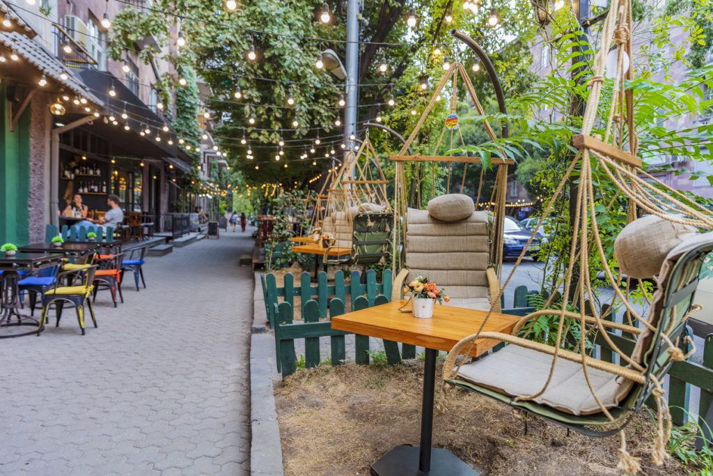 Coffee shop in Yerevan, Armenia.