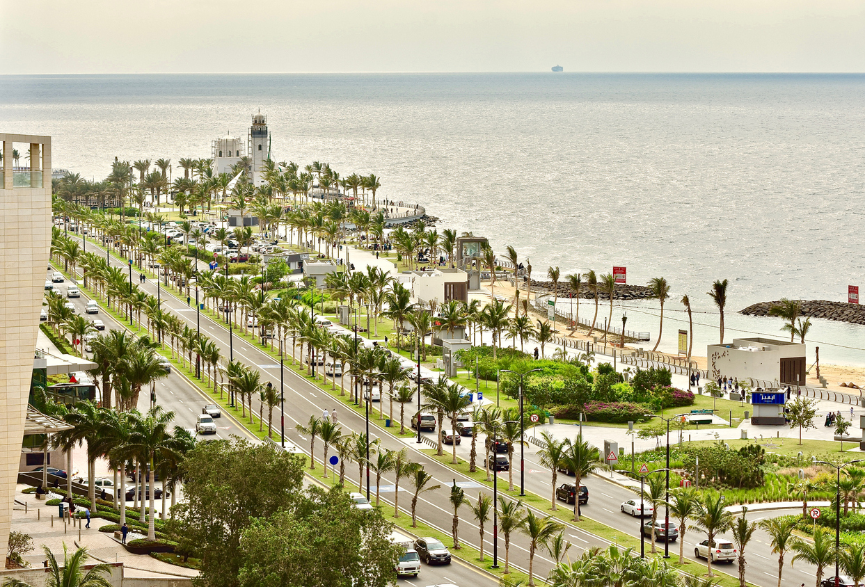 Jeddah waterfront park.