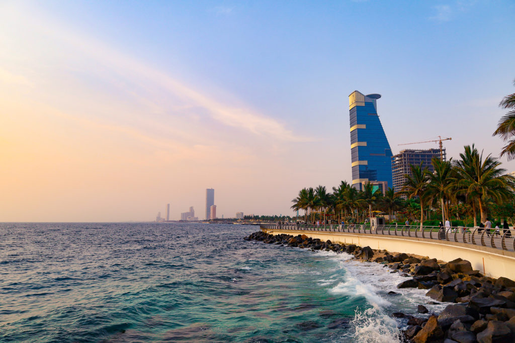 Red Sea corniche in Jeddah, Saudi Arabia