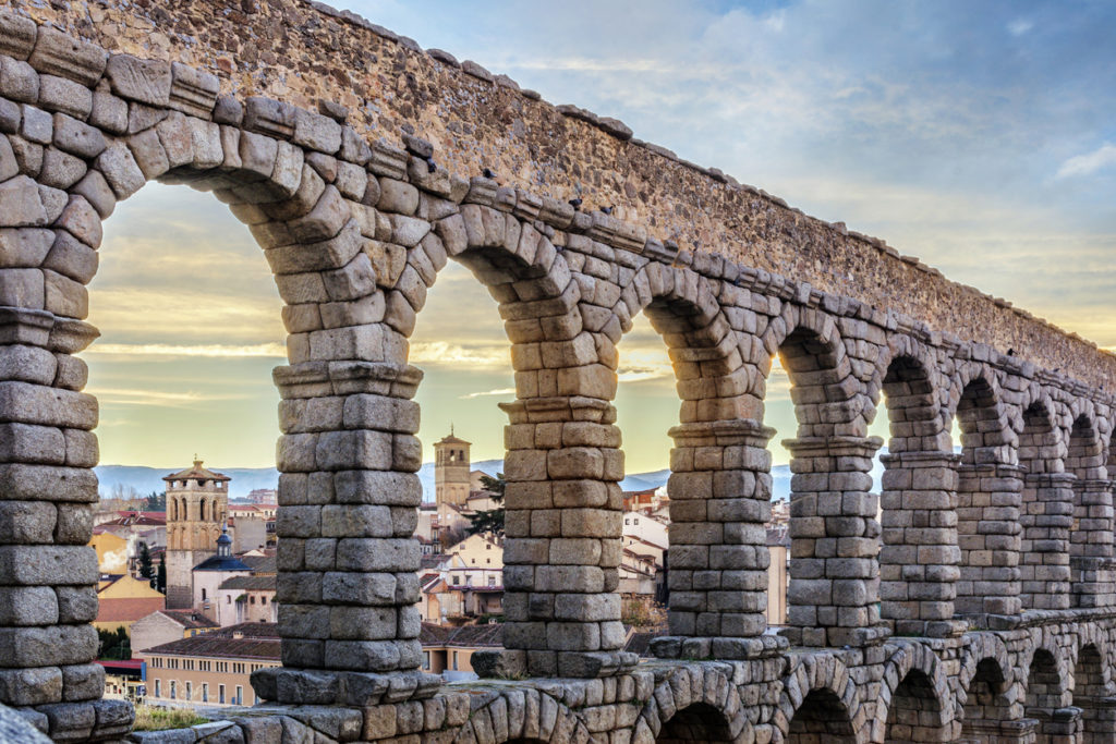 The Aqueduct of Segovia, Spain