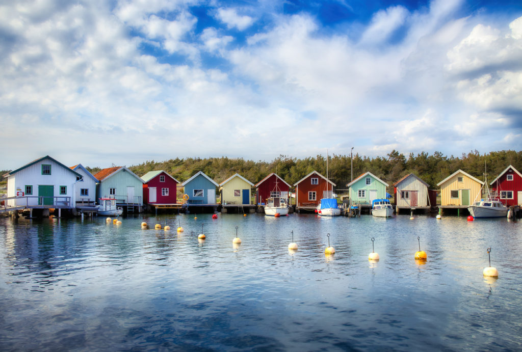 Breviks Fishing Harbor on the Southern Koster Island, Sweden