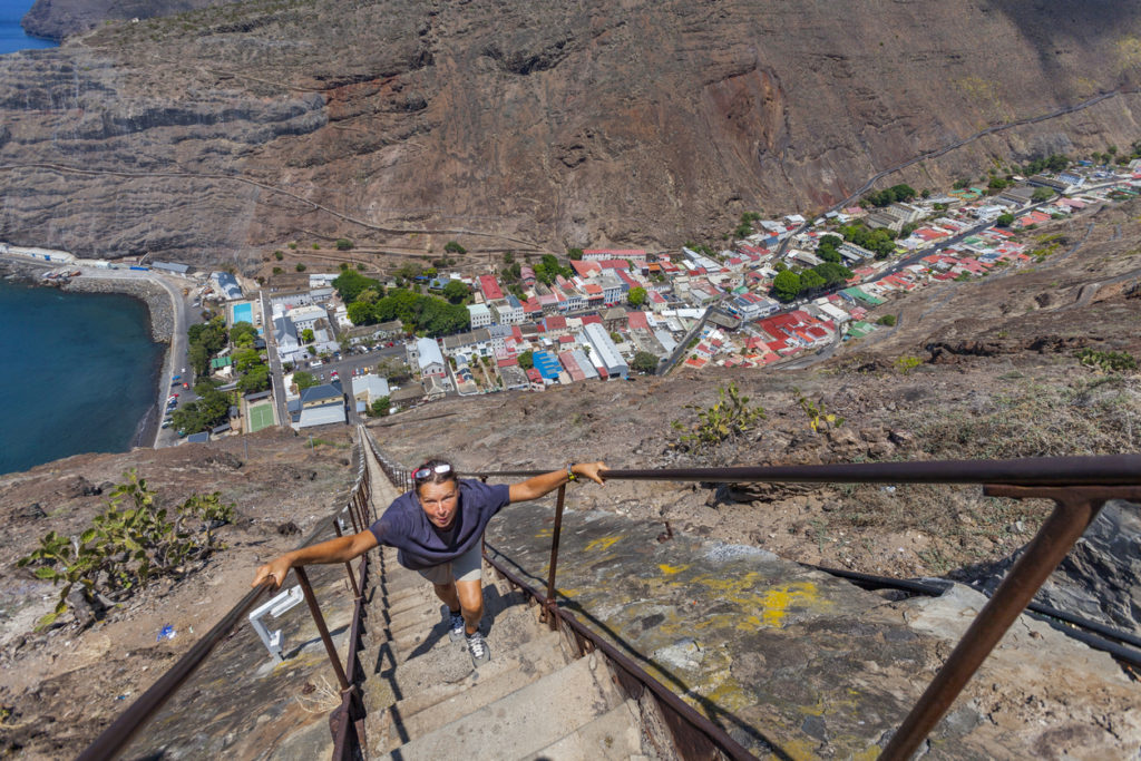 Jacobs ladder near Jamestown on the island of St Helena.