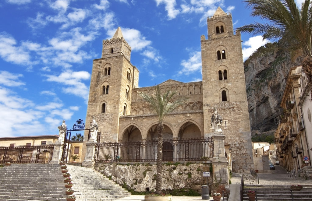 Norman architecture, The Cefalu cathedral, Sicily.