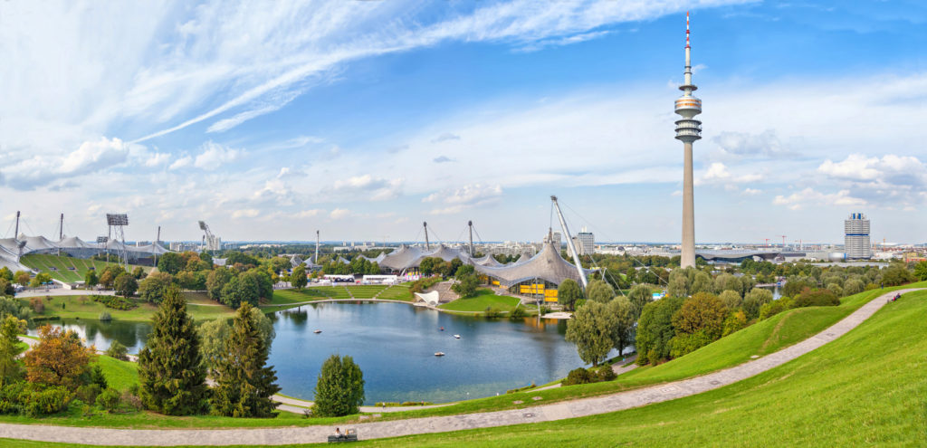 Olympic park in Munich.