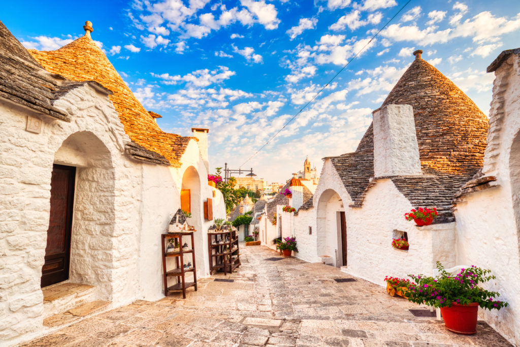 Trulli houses in Alberobello, Puglia, Italy.