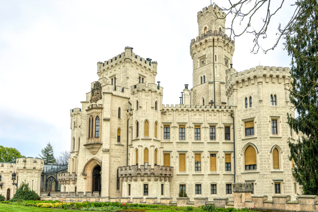 Ancient gothic medieval castle of Hluboká