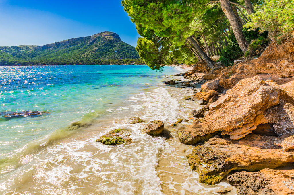 Platja de Formentor on Majorca island