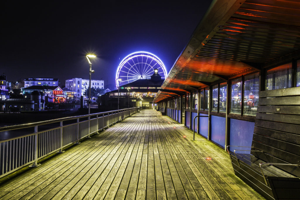 Bournemouth ferris wheel from the Bournemouth pier.