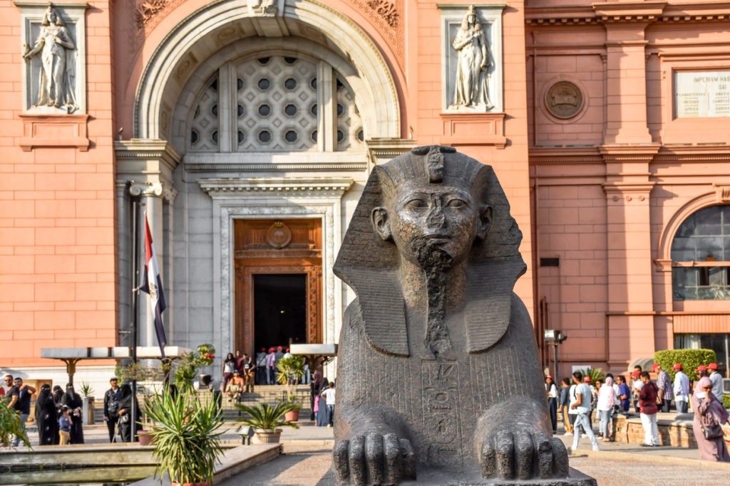 The Egyptian museum located in Cairo.