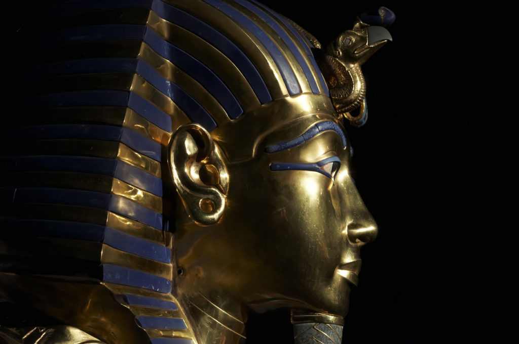 Tutankhamen mask.