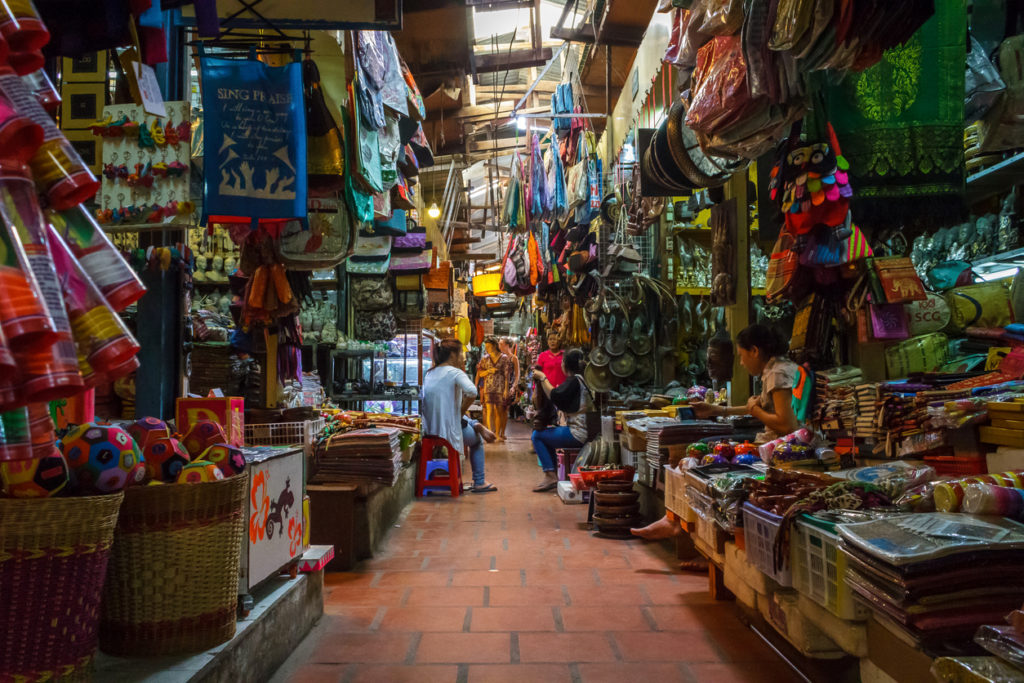 Russian market in Phom Penh, Cambodia.