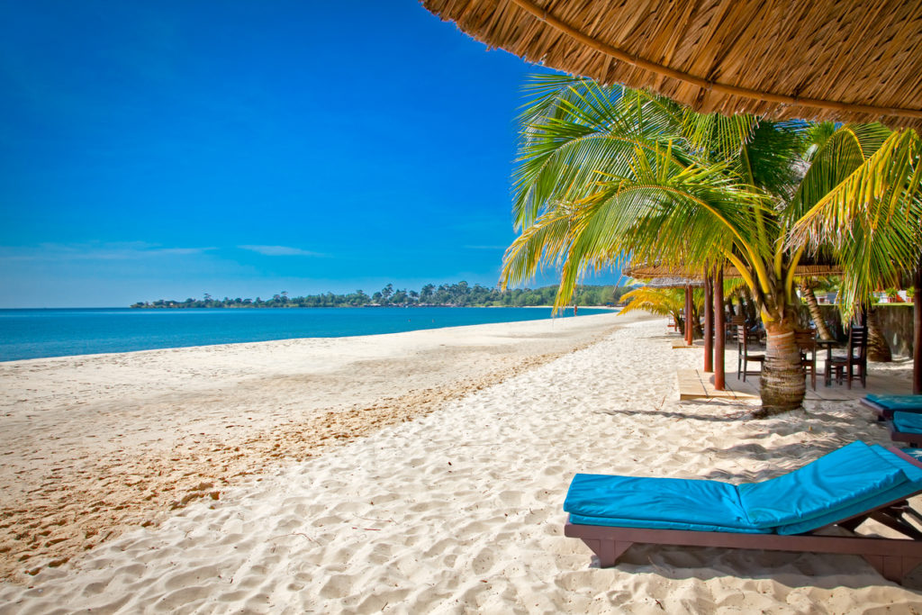 Sokha beach in Sihanoukville, Cambodia.