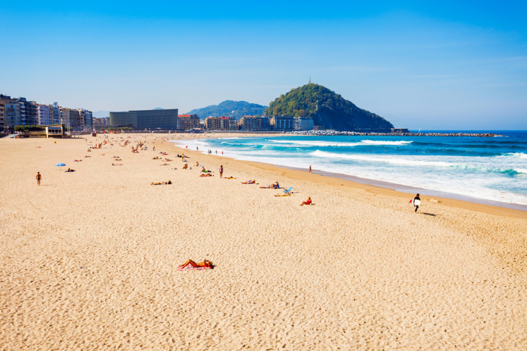 San Sebastian beach.