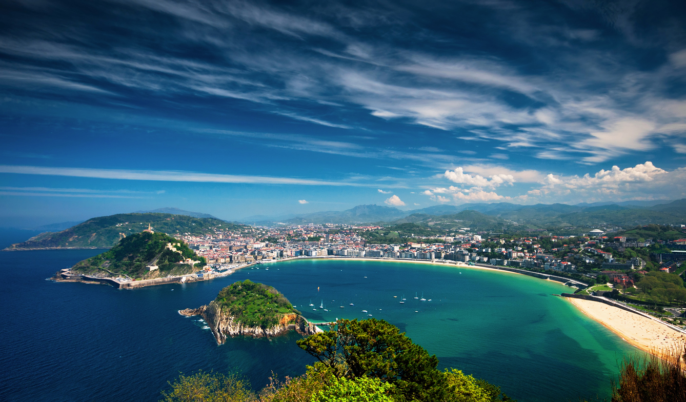 San Sebastian view of shoreline.