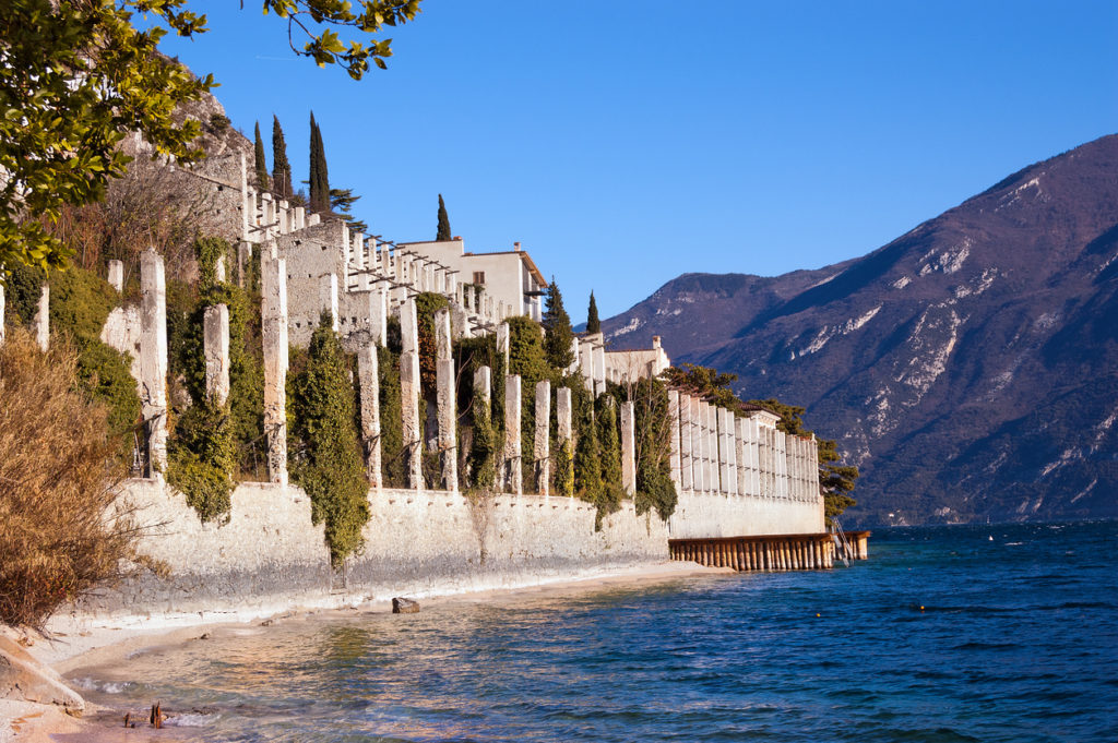 The ancinet lemon orchards in the lemon house of Limone sul Garda.