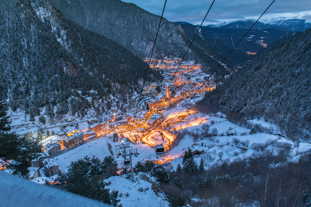 Cityscape of Arinsal, Andorra