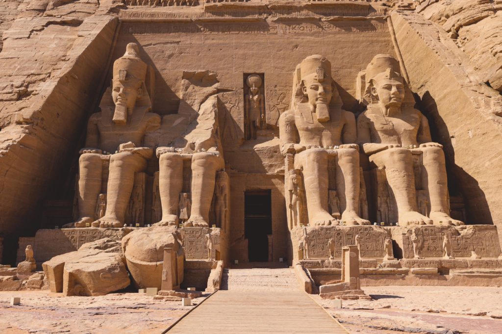 Entrance to the Great Temple at Abu Simbel