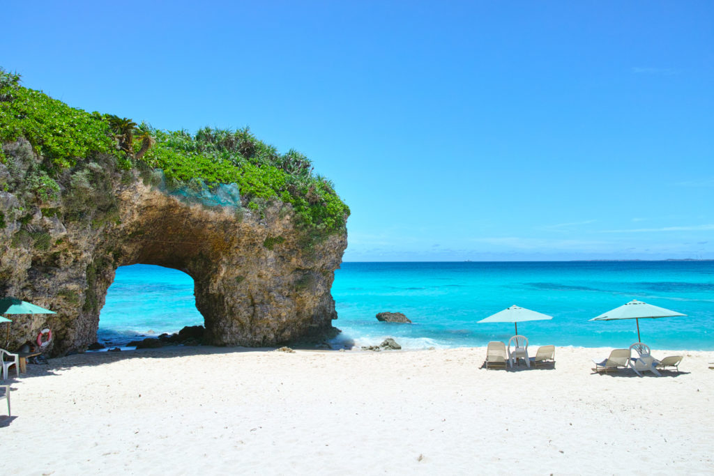 Midsummer Sunayama beach, Miyakojima, Okinawa Prefecture