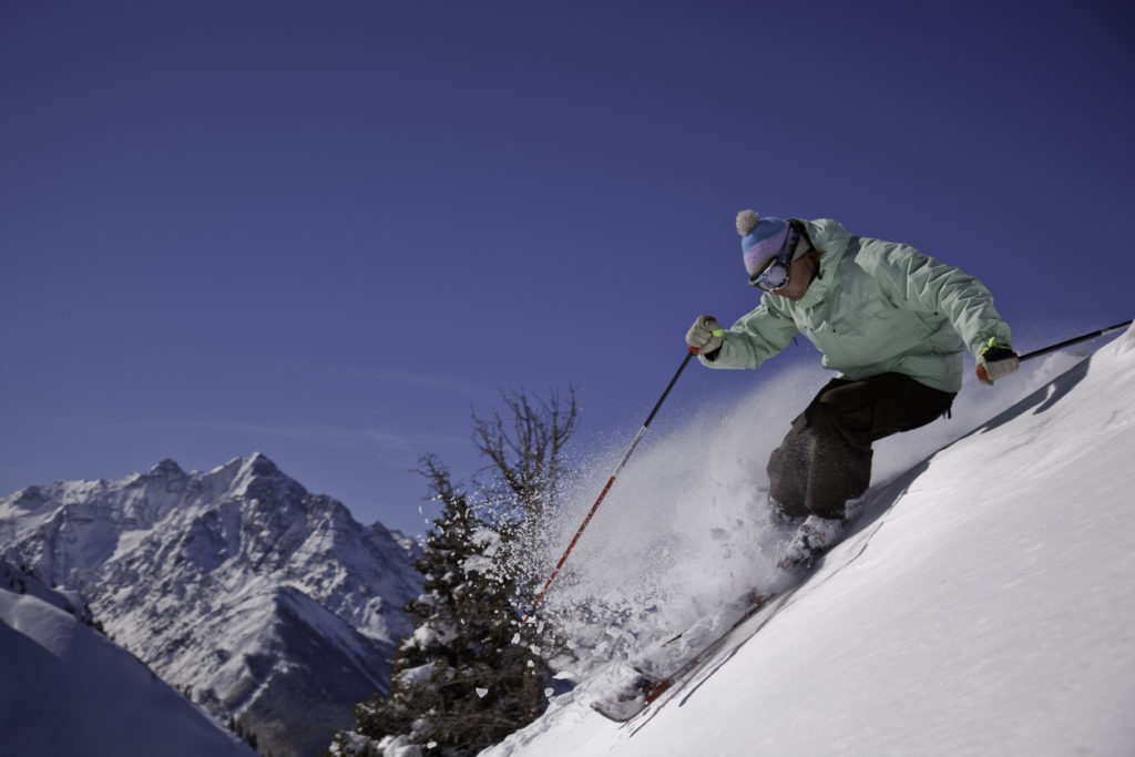 Skier in the powder